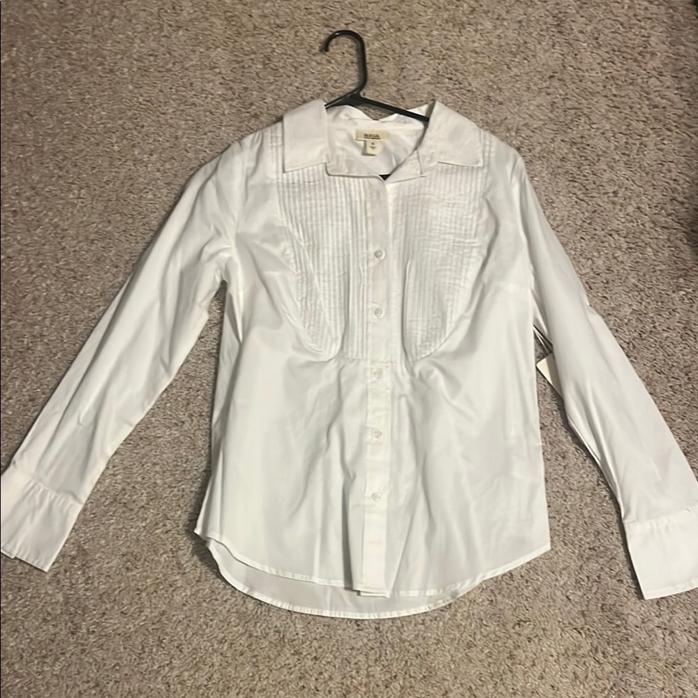 a.n.a White Button Down Shirt